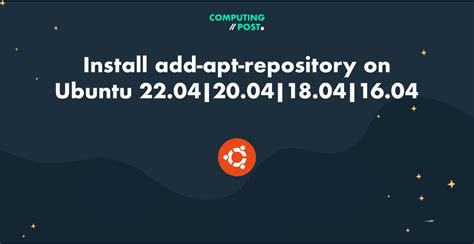 ubuntu install add apt repository.